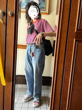 「JBL（ジェイビーエル）のアイテム」を使った、Yuka さん（レディース・165cm）の春コーディネート