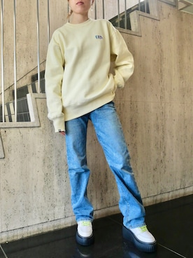 「PAMEO POSE」｜「アイテム（スウェット）」を使った、PAMEO POSEさん（レディース・164cm）の冬コーディネート