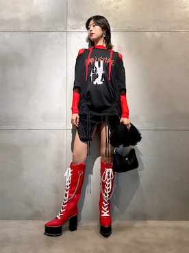「PAMEO POSE」｜「アイテム（ブーツ）」を使った、PAMEO POSEさん（レディース・164cm）の秋コーディネート