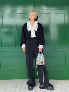 「80年代」｜「アイテム（トップス）」を使った、PAMEO POSEさん（レディース・164cm）の秋コーディネート