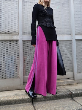 「TRAPEZE（トラピーズ）のアイテム」を使った、PAMEO POSEさん（レディース・164cm）の春コーディネート