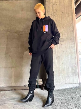 「PAMEO POSE」｜「アイテム（スウェット）」を使った、PAMEO POSEさん（レディース・164cm）の秋コーディネート
