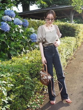 shino◡̈*❤︎さん（レディース・154cm）の夏コーディネート