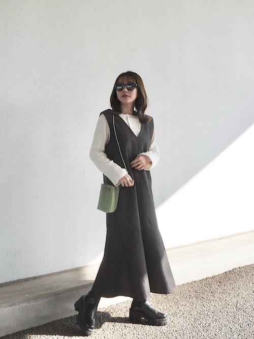 ZOZO限定】前後2WAYストリングマーメイドジャンパースカート