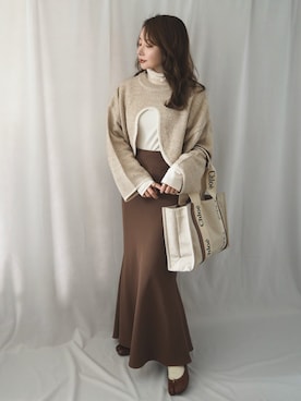 「ARTIDA OUD（アルティーダウード）のアイテム」を使った、shino◡̈*❤︎さん（レディース・154cm）の冬コーディネート