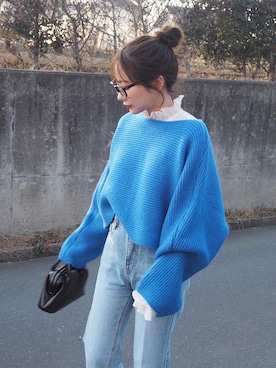 「MOSCOT（モスコット）のアイテム（ファッション雑貨）」を使った、shino◡̈*❤︎さん（レディース・154cm）の冬コーディネート