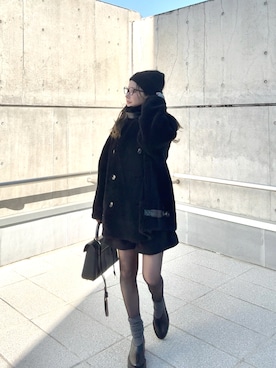 B3 boa jacket /スタンドカラーボアミドルジャケットを使った人気