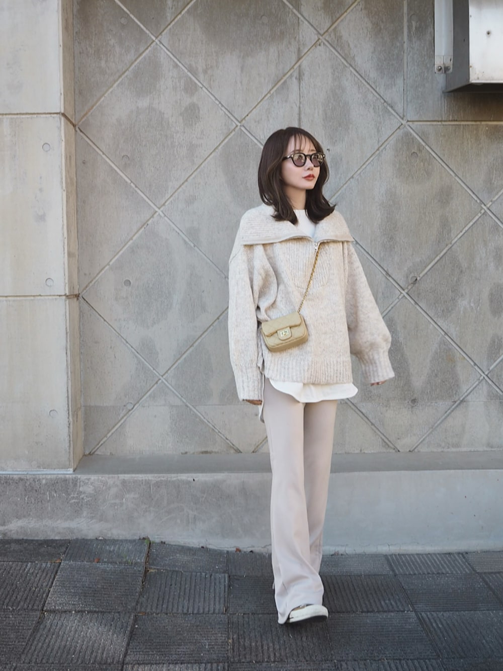 超美品✴️MAHF ハーフジッププルオーバージャケット ハーフジップ ビッグカラー ルーズブラッシュドプルオーバー