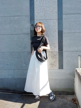「Whim Gazette（ウィムガゼット）のアイテム」を使った、shino◡̈*❤︎さん（レディース・154cm）の夏コーディネート