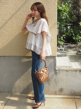 shino◡̈*❤︎さん(レディース・154cm)の夏コーディネート