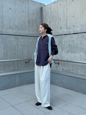 「LAULEN（ローレン）のアイテム」を使った、shino◡̈*❤︎さん（レディース・154cm）の春コーディネート