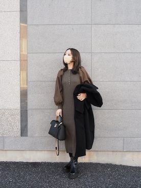 shino◡̈*❤︎さん（レディース・154cm）の冬コーディネート