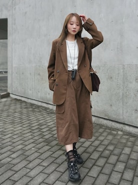 shino◡̈*❤︎さん（レディース・154cm）の秋コーディネート