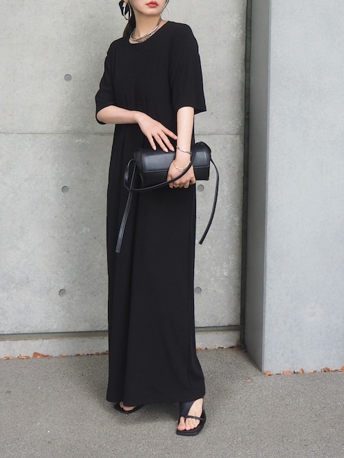 Back long shirt ワンピース AMBIDEX Store △recycle OX 数字刺繍 シャツワンピース(F コン