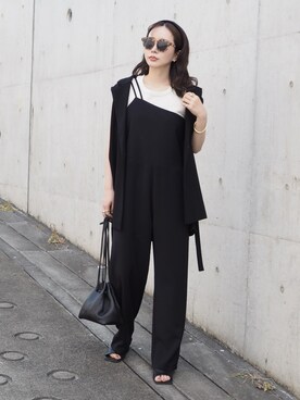 「アイテム（バングル/リストバンド）」を使った、shino◡̈*❤︎さん（レディース・154cm）の夏コーディネート