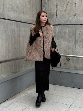 「Java（ジャバ）のアイテム」を使った、shino◡̈*❤︎さん（レディース・154cm）の秋コーディネート