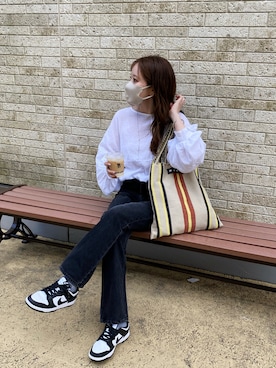 「アイテム（シューズ）」を使った、shino◡̈*❤︎さん（レディース・154cm）の夏コーディネート