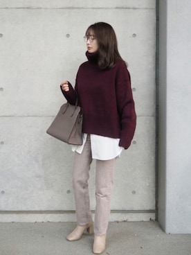 shino◡̈*❤︎さん(レディース・154cm)の秋コーディネート