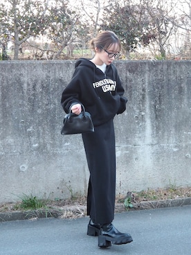 「MOSCOT（モスコット）のアイテム（ファッション雑貨）」を使った、shino◡̈*❤︎さん（レディース・154cm）の冬コーディネート