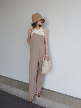 「LAULEN（ローレン）のアイテム（サロペット/オーバーオール）」を使った、shino◡̈*❤︎さん（レディース・154cm）の夏コーディネート