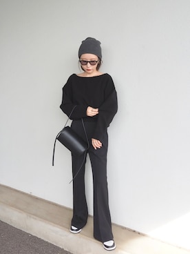 「秋コーデ」｜「アイテム（ニットキャップ/ビーニー）」を使った、shino◡̈*❤︎さん（レディース・154cm）の秋コーディネート