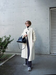 LAULEN（ローレン）の「stand neck collar coat（その他アウター