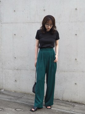 「UNIQLO U」｜shino◡̈*❤︎さん（レディース・154cm）の夏コーディネート