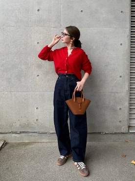 「GIUNON（ジウノン）のアイテム」を使った、shino◡̈*❤︎さん（レディース・154cm）の冬コーディネート