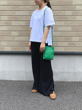 「UNIQLO U」｜mameco.さん（レディース・152cm）の夏コーディネート