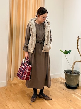 「URBAN RESEARCH DOORS(アーバンリサーチドアーズ)のアイテム(ワンピース/ドレス)」を使った、kana*taさん(レディース・161cm)の秋コーディネート