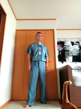 「SCOREDRAWのアイテム（Tシャツ/カットソー、ブルー系）」を使った、jumpei20さん（メンズ・183cm）の春コーディネート