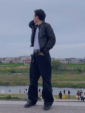 「BEAMS（ビームス）のアイテム（ジャケット/アウター）」を使った、makomako666さん（メンズ・168cm）の春コーディネート