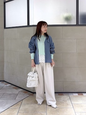 「cloenc（クロエンス）のアイテム（パンツ）」を使った、yonegallestjpさん（レディース・151cm）の春コーディネート