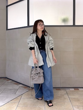 「cloenc（クロエンス）のアイテム（パンツ）」を使った、yonegallestjpさん（レディース・151cm）の春コーディネート