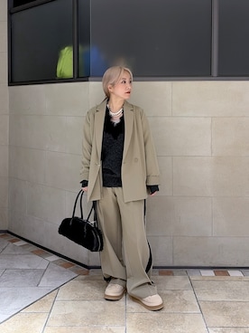 「GALLEST（ギャレスト）のアイテム」を使った、yoneさん（レディース・151cm）の秋コーディネート