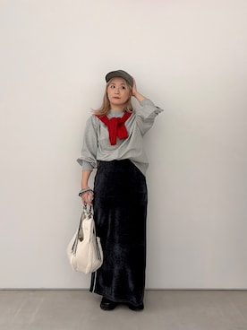 「GALLEST（ギャレスト）のアイテム」を使った、yoneさん（レディース・151cm）の秋コーディネート