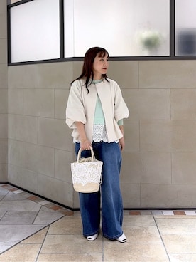 「cloenc（クロエンス）のアイテム（パンツ）」を使った、yonegallestjpさん（レディース・151cm）の春コーディネート