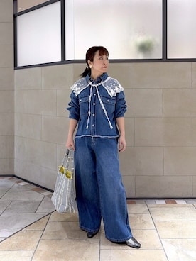 「cloenc（クロエンス）のアイテム（パンツ）」を使った、yonegallestjpさん（レディース・151cm）の春コーディネート