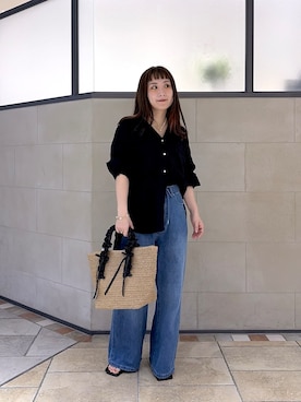 「cloenc（クロエンス）のアイテム（パンツ）」を使った、yonegallestjpさん（レディース・151cm）の春コーディネート