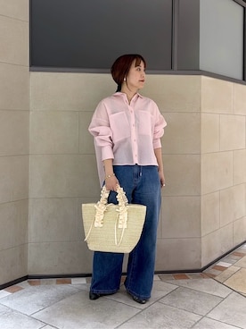 「cloenc（クロエンス）のアイテム（パンツ）」を使った、yonegallestjpさん（レディース・151cm）の春コーディネート