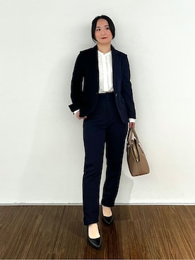 「UNTITLED（アンタイトル）のアイテム（パンプス）」を使った、yonegallestjpさん（レディース・151cm）の冬コーディネート
