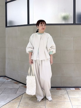 「cloenc（クロエンス）のアイテム（パンツ）」を使った、yonegallestjpさん（レディース・151cm）の春コーディネート