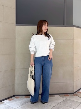 「cloenc（クロエンス）のアイテム（パンツ）」を使った、yonegallestjpさん（レディース・151cm）の春コーディネート