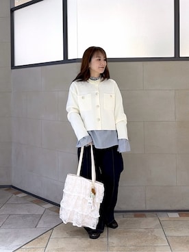 「cloenc（クロエンス）のアイテム（パンツ）」を使った、yonegallestjpさん（レディース・151cm）の冬コーディネート