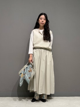 「かぐれ（カグレ）のアイテム（バッグ）」を使った、うらさん（レディース・160cm）の春コーディネート