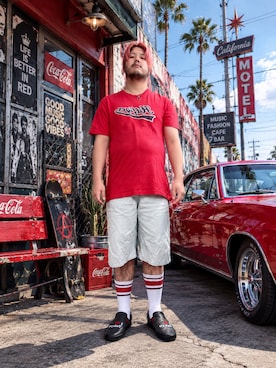 「アイテム（スリッポン）」を使った、ようさん（メンズ・177cm・30代）の秋コーディネート