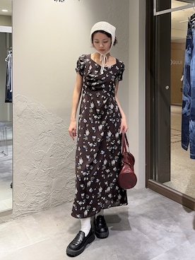 「SLY（スライ）のアイテム（バッグ）」を使った、miyuさん（レディース・164cm）の夏コーディネート