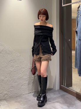 「SLY（スライ）のアイテム（パンツ）」を使った、miyuさん（レディース・164cm）の秋コーディネート