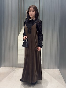 「SMELLY（スメリー）のアイテム」を使った、azumiさん（レディース・148cm）の秋コーディネート