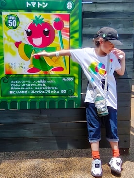 「150cmコーデ」｜唯智さん（キッズ・145cm）の秋コーディネート